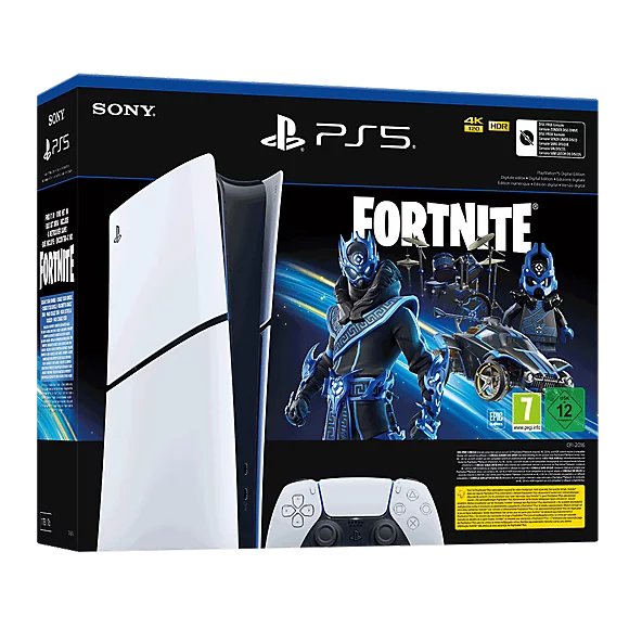 PlayStation®5 Digital Edition Konsole - Fortnite® Cobalt Star Bundle (Modellgruppe - Slim)*